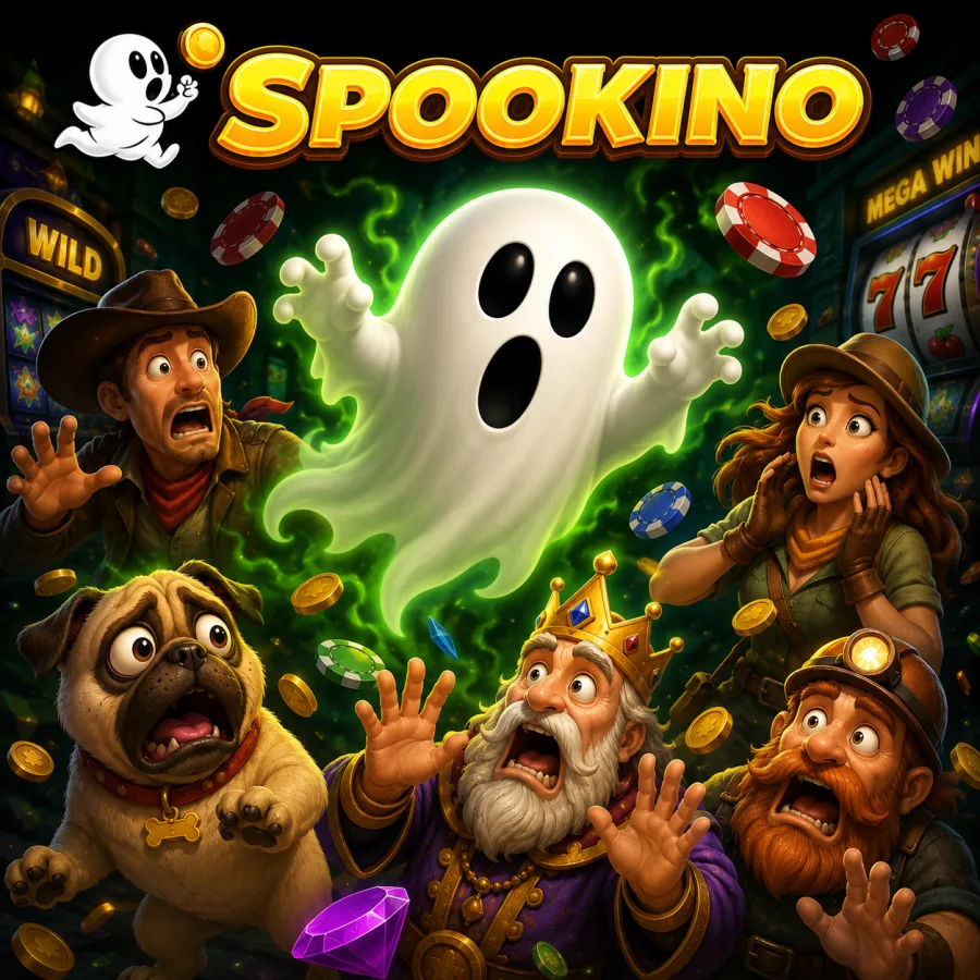 La mascotte fantasma di Spookino tra slot e premi